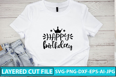 Happy Birthday SVG Cut File SVG Syaman 