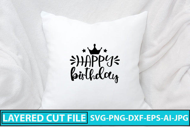 Happy Birthday SVG Cut File SVG Syaman 