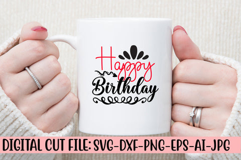 Happy Birthday SVG Cut File SVG Syaman 