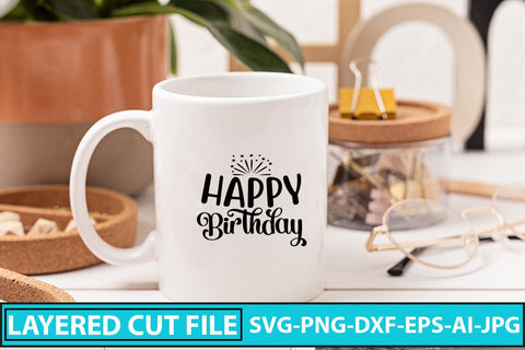 Happy Birthday SVG Cut File SVG Syaman 