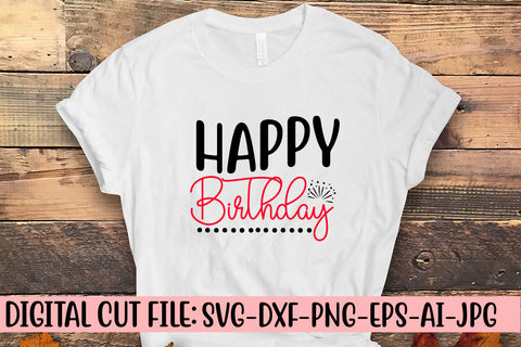 Happy Birthday SVG Design SVG Syaman 