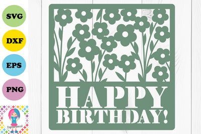 Happy Birthday SVG Digital Gems 