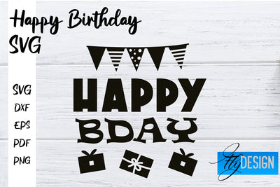 Happy Birthday SVG | Happy Birthday Quotes Design SVG Fly Design 