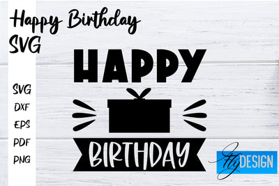 Happy Birthday SVG | Happy Birthday Quotes Design SVG Fly Design 