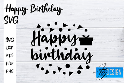 Happy Birthday SVG | Happy Birthday Quotes Design SVG Fly Design 