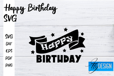 Happy Birthday SVG | Happy Birthday Quotes Design SVG Fly Design 