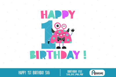 Happy Birthday Svg SVG Pinoyart Kreatib 