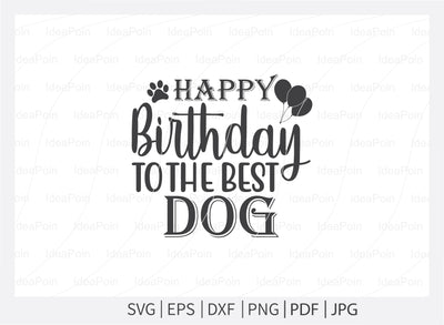 Happy birthday to the best dog, Birthday Dog svg, Birthday Dog Bandana, Dog Birthday svg, Funny Dog Bandana svg, Dog Life svg, Dog Mom, Dog png SVG Dinvect 