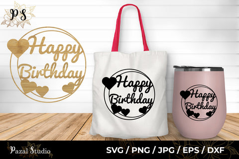 Happy Birthday Vector SVG Cut File SVG Pazal Studio 