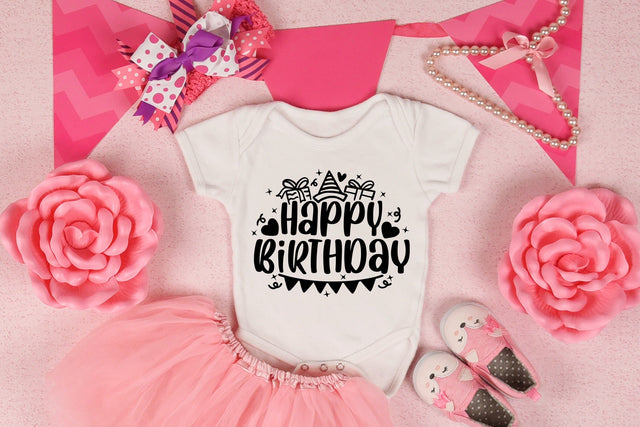 Happy Birthday With Present SVG SVG dapiyupi store 