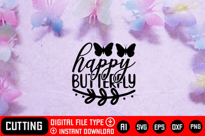 Happy Butterfly SVG CraftlabSvg29 