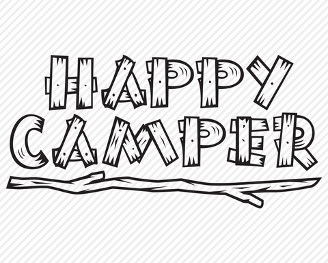 Happy Camper | Outdoor SVG SVG Texas Southern Cuts 