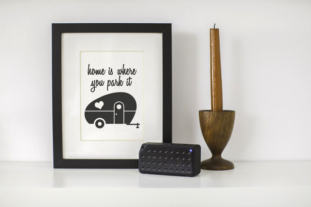 Happy Camper Retro RV Trailer SVG Designed by Geeks 