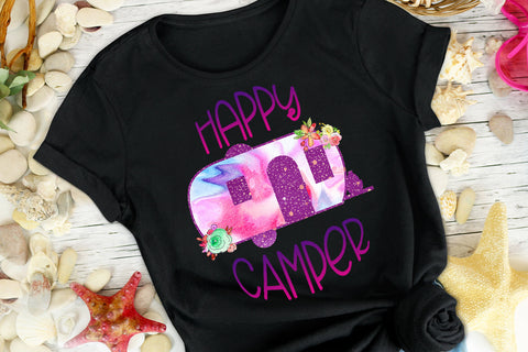 Happy Camper Sublimation Design Sublimation Happy Printables Club 