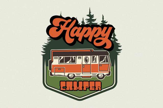 Happy Camper Sublimation Sublimation Rupkotha 