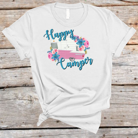 Happy Camper Sublimation Waterslide PNG JPG Sublimation Sweet Tees 