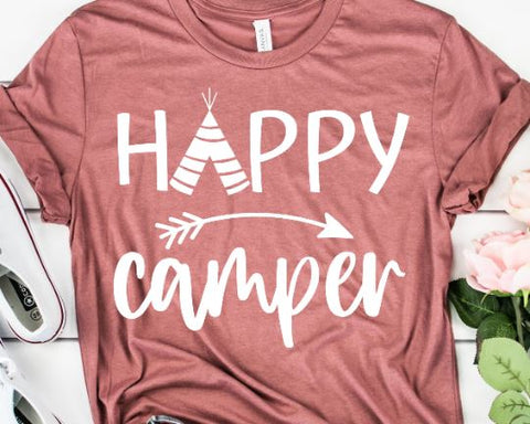 Happy Camper SVG - Camping SVG - Camp SVG SVG She Shed Craft Store 