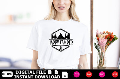Happy Camper SVG cut files SVG Shahin alam 