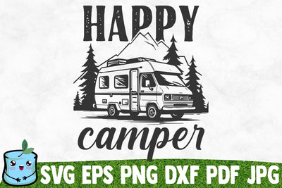 Happy Camper SVG MintyMarshmallows 