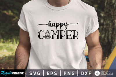 Happy camper SVG SVG Regulrcrative 
