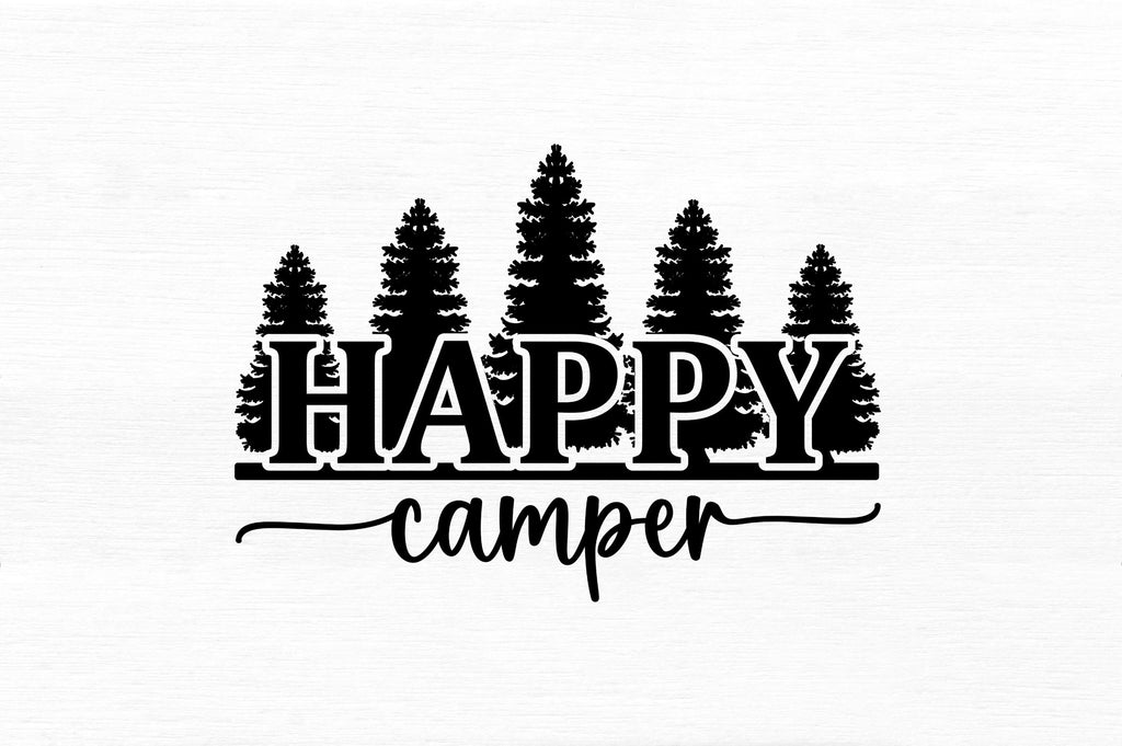 Happy camper SVG - So Fontsy
