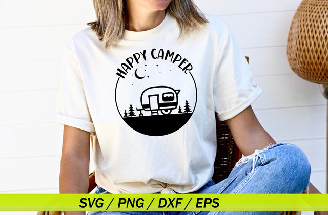 Happy Camper Sweatshirt, Happy Camper Sweat, Happy Camper Gift, Camping Sweatshirt, Camper Sweat, Camper Sweatshirt, Cute Camping Sweat SVG MD mominul islam 