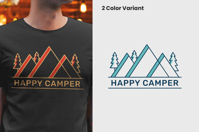 Happy Camper T-shirt Design SVG futivesvg 