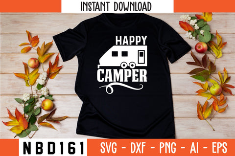 happy camper T-Shirt Design SVG Nbd161 