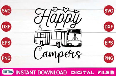 happy campers svg SVG designer krishna 