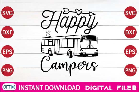 happy campers svg SVG designer krishna 