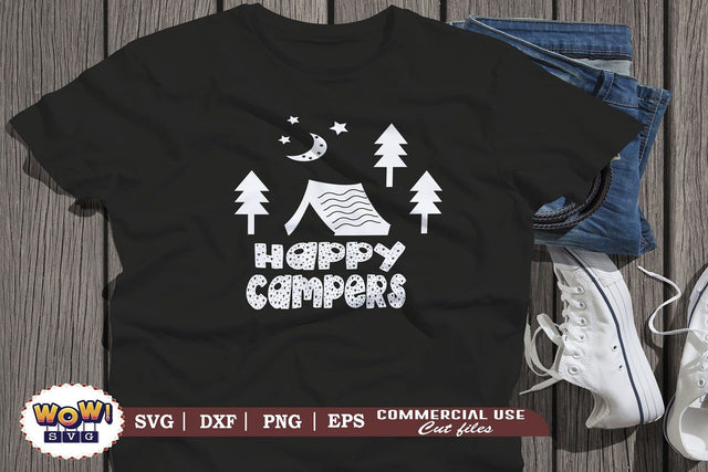 Happy Campers svg,Camping svg, RV svg, Png, Dxf SVG Wowsvgstudio 
