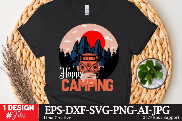 Happy Camping SVG Cute File SVG Insomnia Std 
