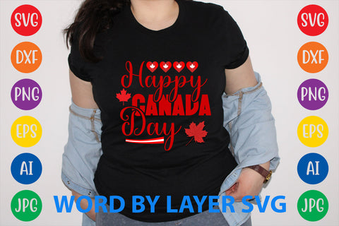 Happy Canada Day, Canada Day SVG Design SVG Rafiqul20606 