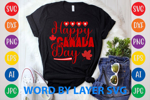 Happy Canada Day, Canada Day SVG Design SVG Rafiqul20606 