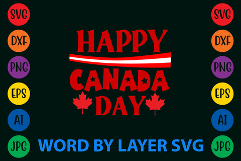 Happy Canada Day, Canada Day SVG Design SVG Rafiqul20606 