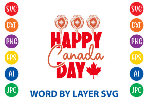Happy Canada Day, Canada Day SVG Design SVG Rafiqul20606 