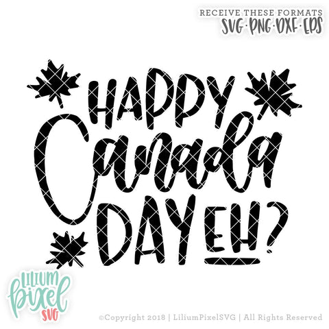 Happy Canada Day Eh SVG Lilium Pixel SVG 