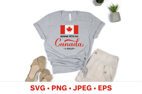 Happy Canada Day in French SVG. Canadian holiday SVG LaBelezoka 