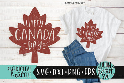 Happy Canada Day Maple - Canada Day SVG SVG Lilium Pixel SVG 