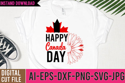 Happy Canada Day SVG Cut File SVG BlackCatsMedia 