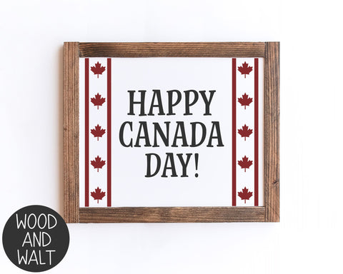 Happy Canada Day SVG Cut File SVG Wood And Walt 