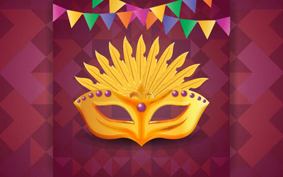 Happy carnival festive concept with musical trumpet mask. Carnival mask. Vector illustration SVG naemmiah021 