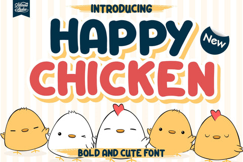 Happy Chicken Font Letterena Studios 