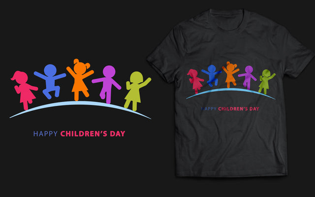 Happy Children's Day T-Shirt Design SVG naemmiah021 