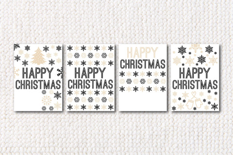 Happy Christmas Card SVG Bundle SVG Rupkotha 