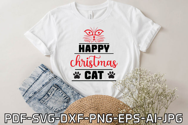 happy christmas cat SVG farhad farhad 