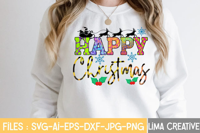 Happy Christmas Sublimatin Sublimation Insomnia Std 