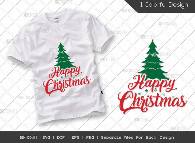 Happy Christmas SVG Cut File | Holiday Svg | Christmas Kids Svg | Marry Christmas Svg | Family Christmas Svg | Winter Svg | T-shirt Design SVG ETC Craft 