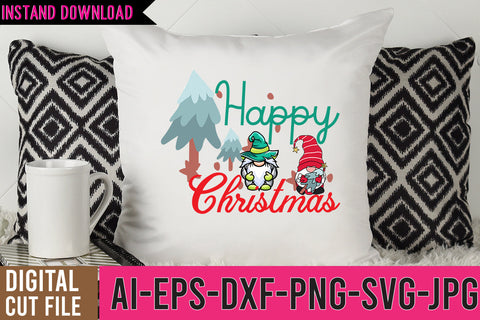 Happy Christmas SVG Cut Files SVG BlackCatsMedia 