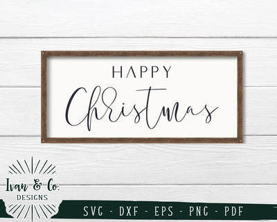 Happy Christmas SVG Files | Christmas | Holidays | Winter SVG (746988345) SVG Ivan & Co. Designs 